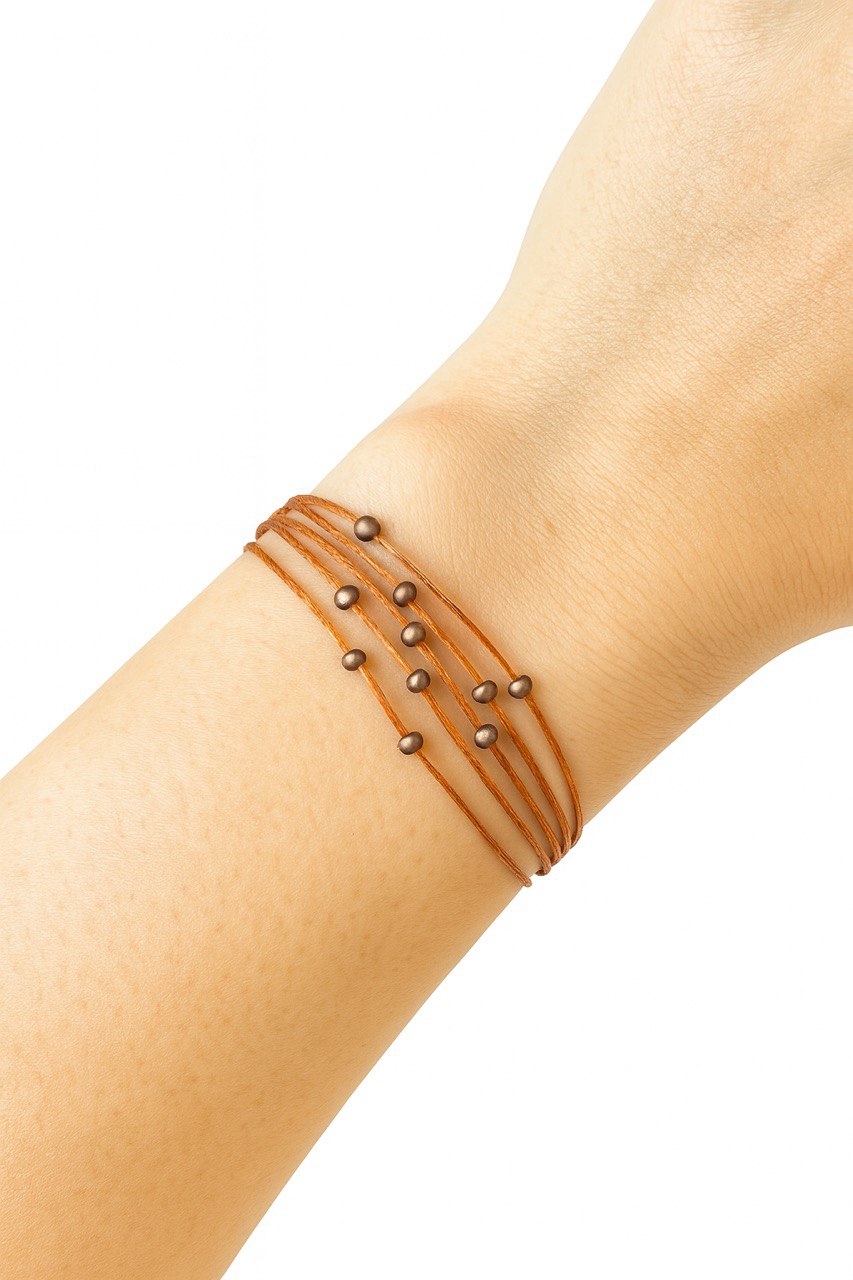 Echo - Minimal Beaded Strand Bracelet β Adjustable & Handmade