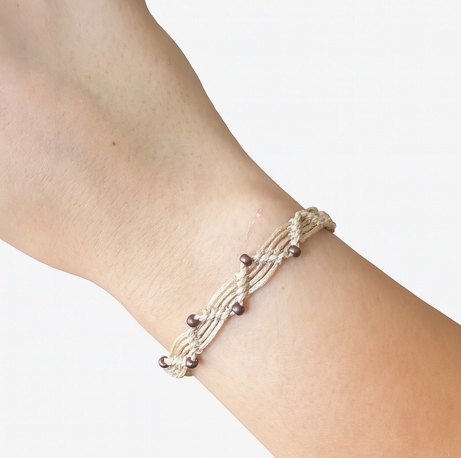 Flint Twisted Wave & Braided Clasp Macramé Bracelets – Handmade & Earthy Chic