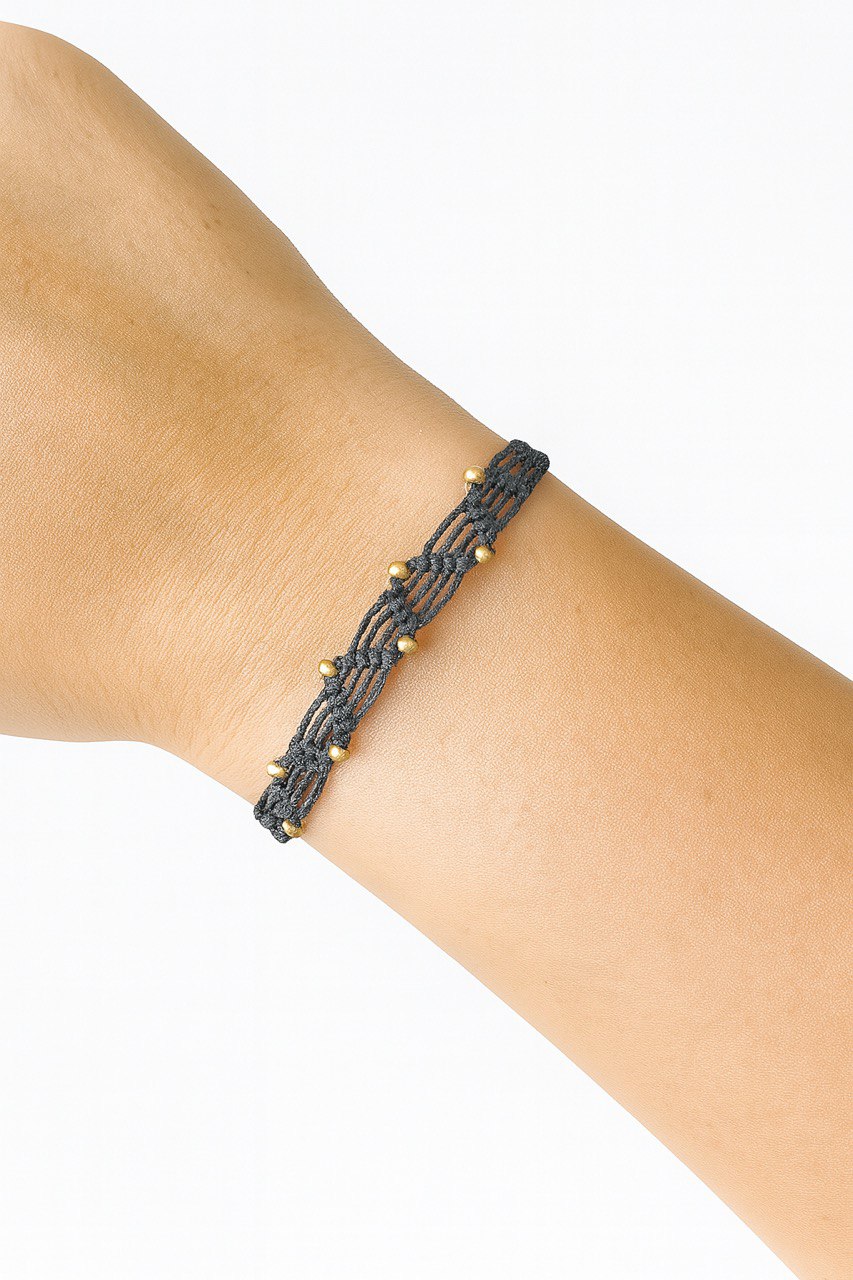 Flint Twisted Wave & Braided Clasp Macramé Bracelets – Handmade & Earthy Chic