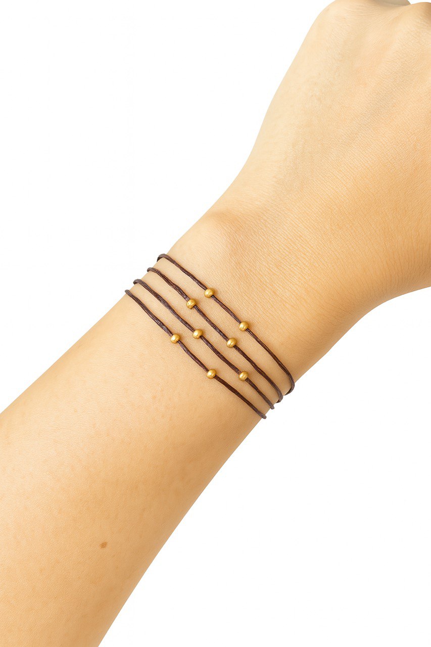 Echo - Minimal Beaded Strand Bracelet – Adjustable & Handmade