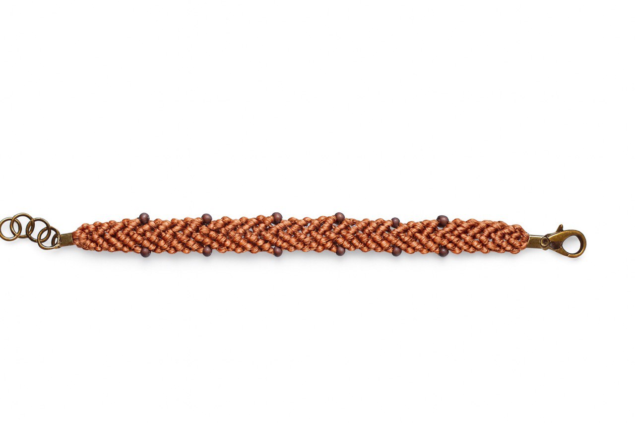 Stria - Handmade Macramé Bracelet – Custom Woven with Beads