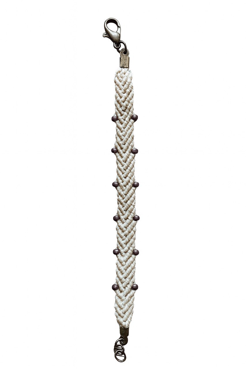 Stria - Handmade Macramé Bracelet – Custom Woven with Beads