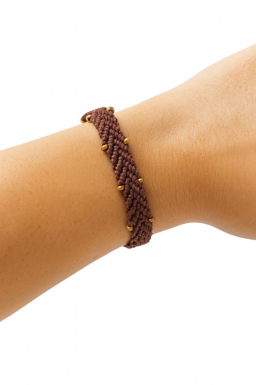 Stria - Handmade Macramé Bracelet – Custom Woven with Beads