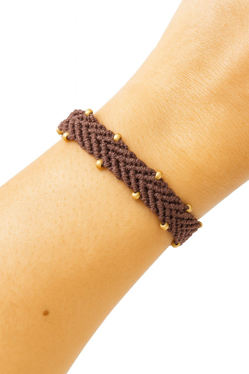 Stria - Handmade Macramé Bracelet – Custom Woven with Beads