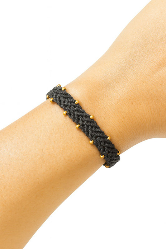 Stria - Handmade Macramé Bracelet – Custom Woven with Beads