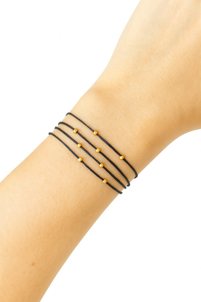 Echo - Minimal Beaded Strand Bracelet – Adjustable & Handmade