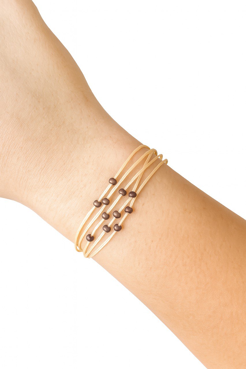 Echo - Minimal Beaded Strand Bracelet – Adjustable & Handmade