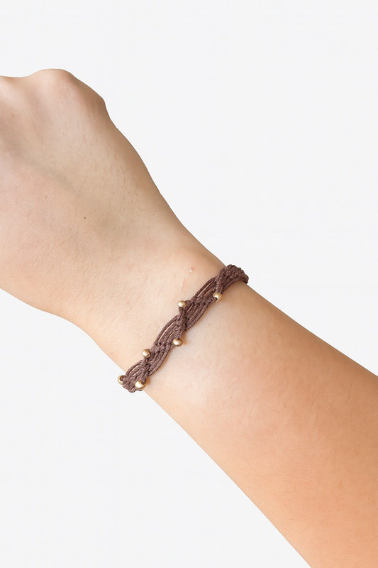 Flint Twisted Wave & Braided Clasp Macramé Bracelets – Handmade & Earthy Chic