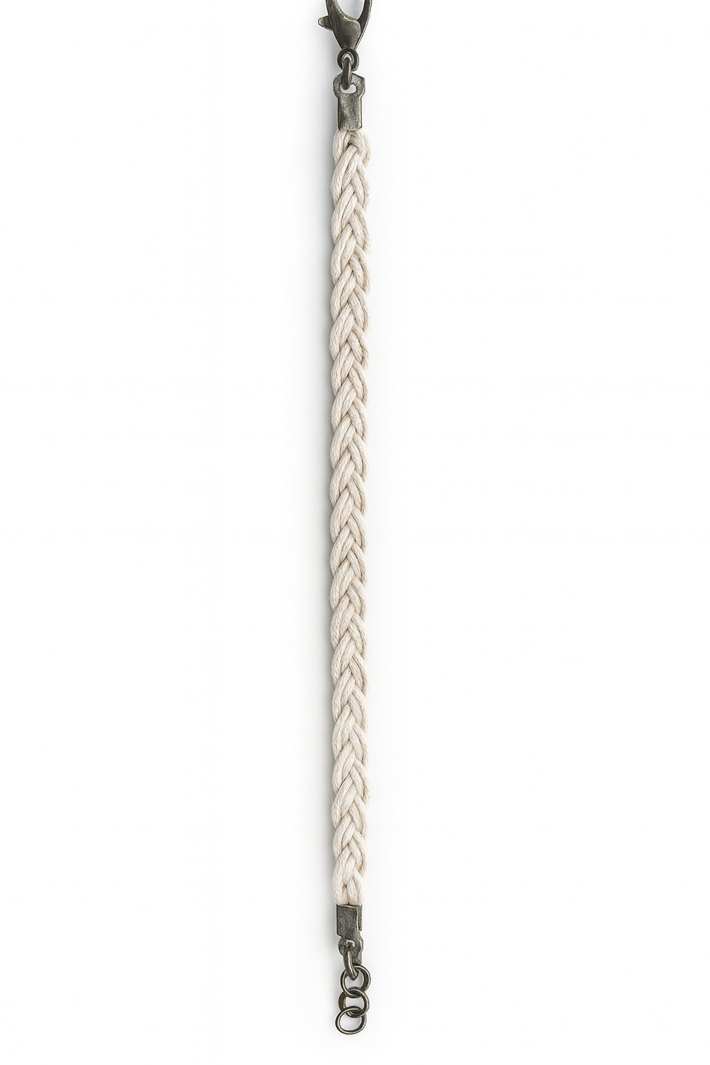 Tress - Braided Cotton Cord Bracelet – Handmade Minimalist Adjustable Unisex Wristband
