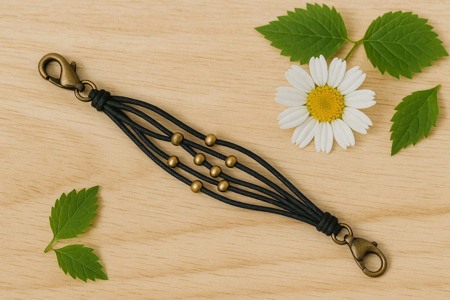 Echo - Minimal Beaded Strand Bracelet – Adjustable & Handmade