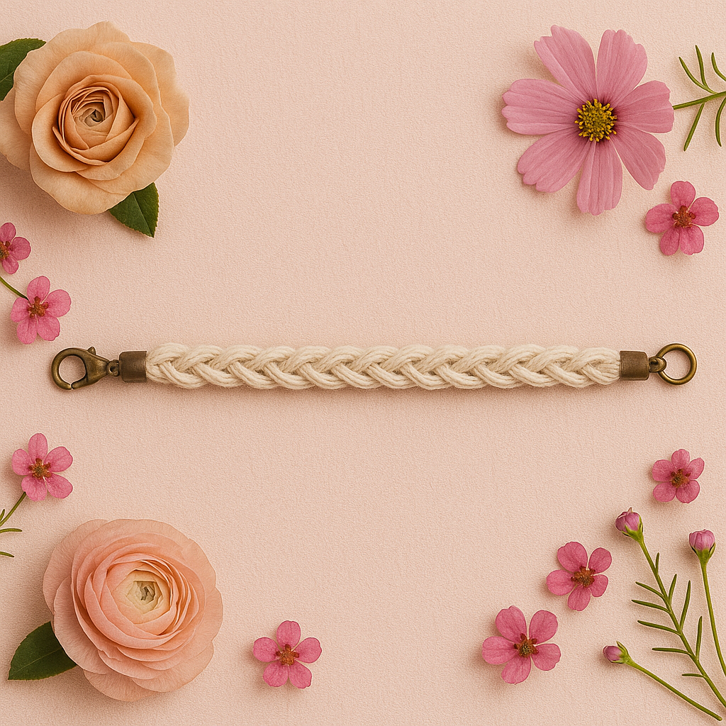 Tress - Braided Cotton Cord Bracelet – Handmade Minimalist Adjustable Unisex Wristband